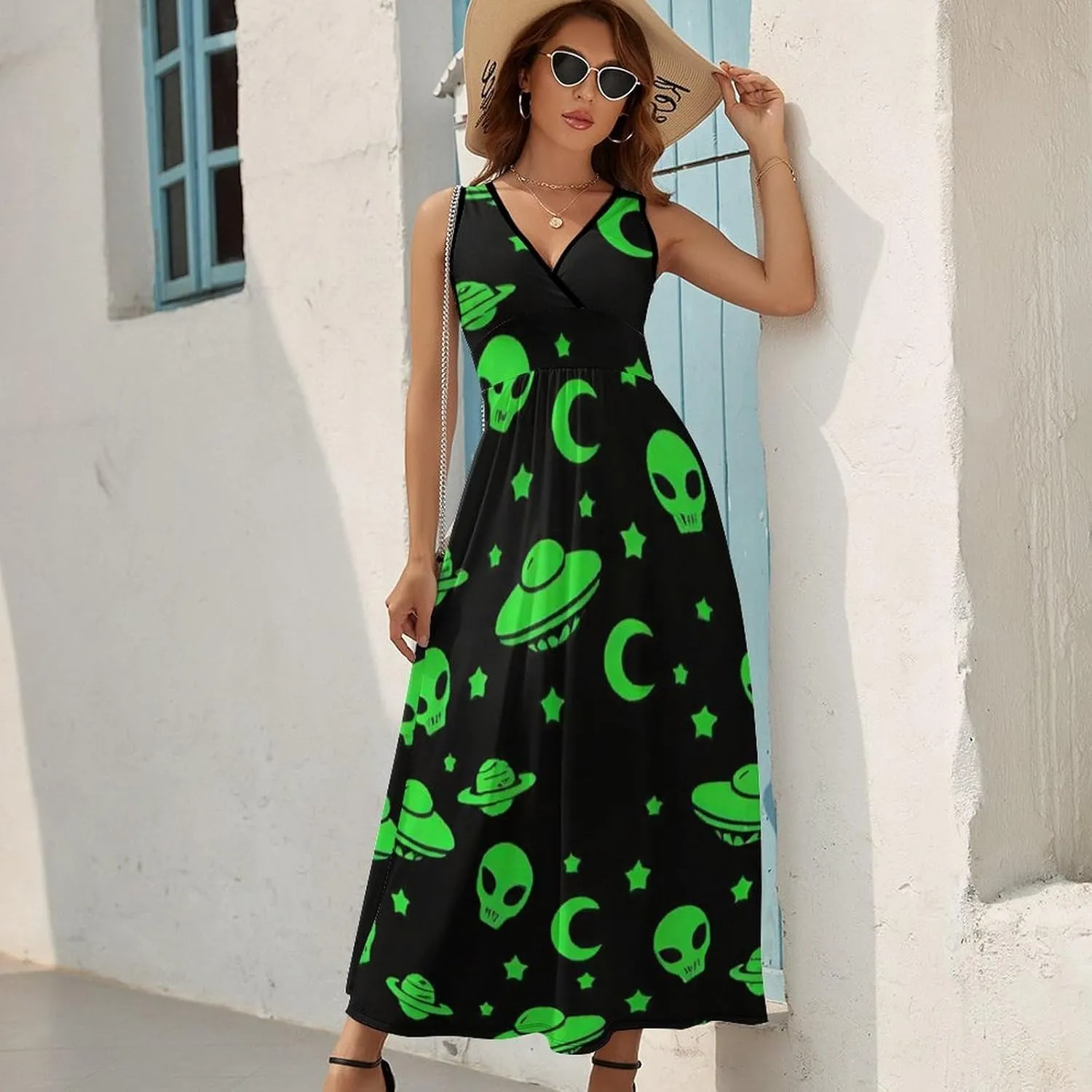 Women's Summer Casual Flowy Long Dress for Vacation Party Wedding
