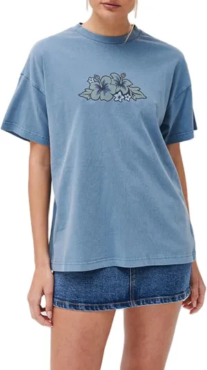 Womens Y2k Oversized Floral Graphic T Shirt Vintage Aesthetic Animals Print Short Sleeve Tee Baggy Ocean Clothes