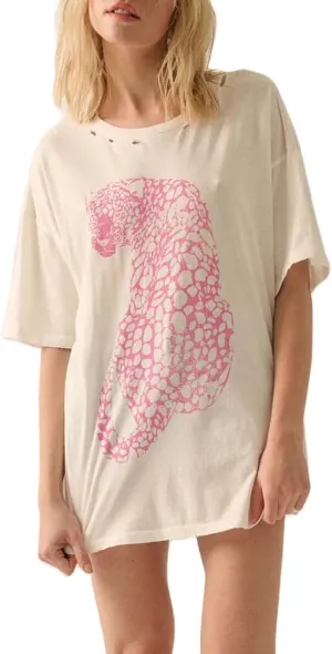 Womens Y2k Oversized Floral Graphic T Shirt Vintage Aesthetic Animals Print Short Sleeve Tee Baggy Ocean Clothes