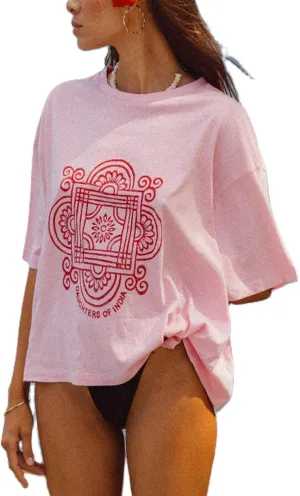 Womens Y2k Vintage Floral Graphic Print Tee Shirts Cute Flower Aesthetic Baggy Tees Downtown Girl Oversized Clothes