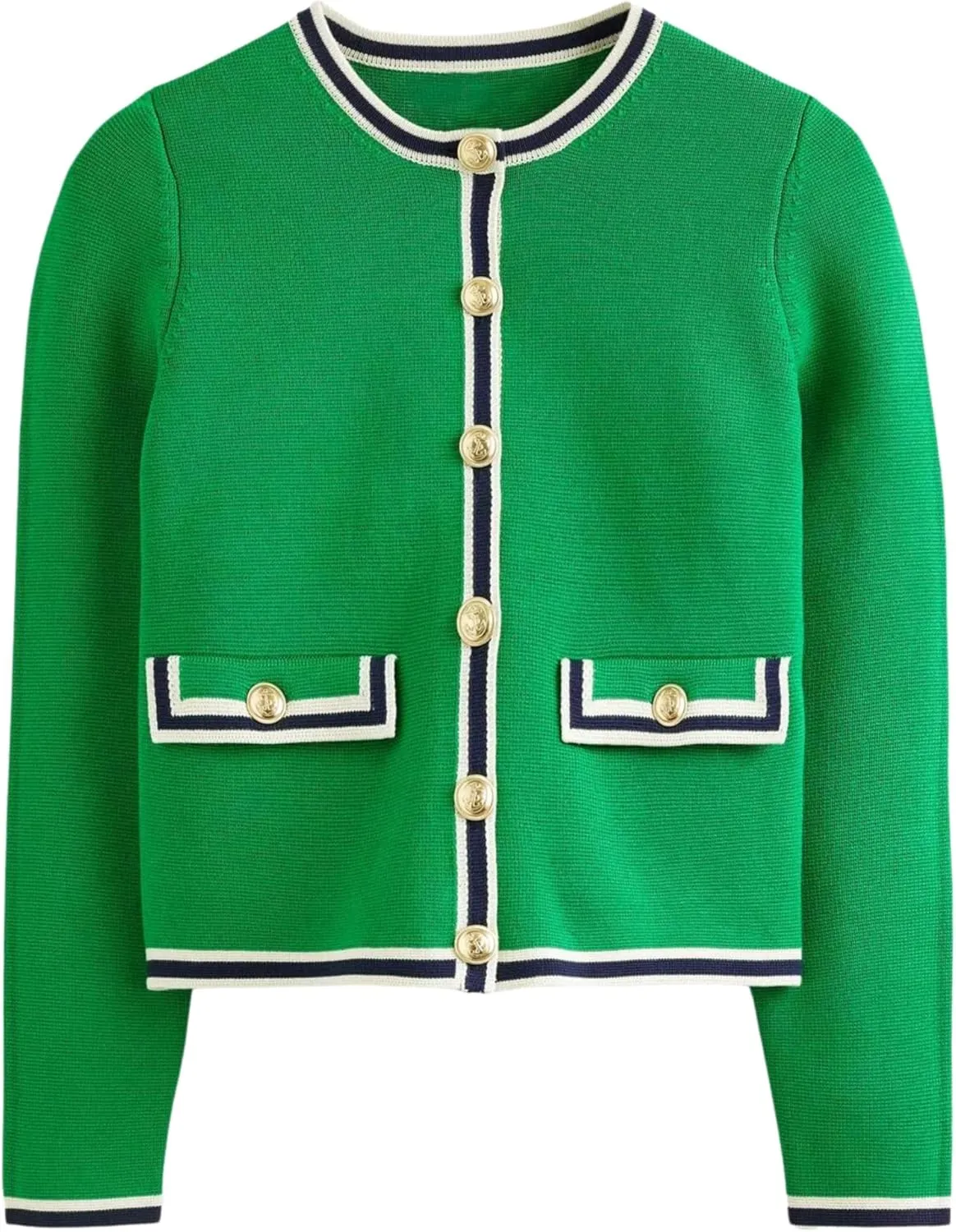 Xiaoxuemeng Womens Cardigan Sweaters Cropped Striped Button Down Knit Jackets Open Front Trendy Lady Fall Outfits