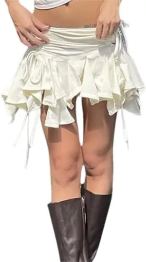 Y2K Mini Skirt Low Waist Mini Skirts for Women Pleated Skirts Y2k Clothes Trendy Skort Coquette Clothes